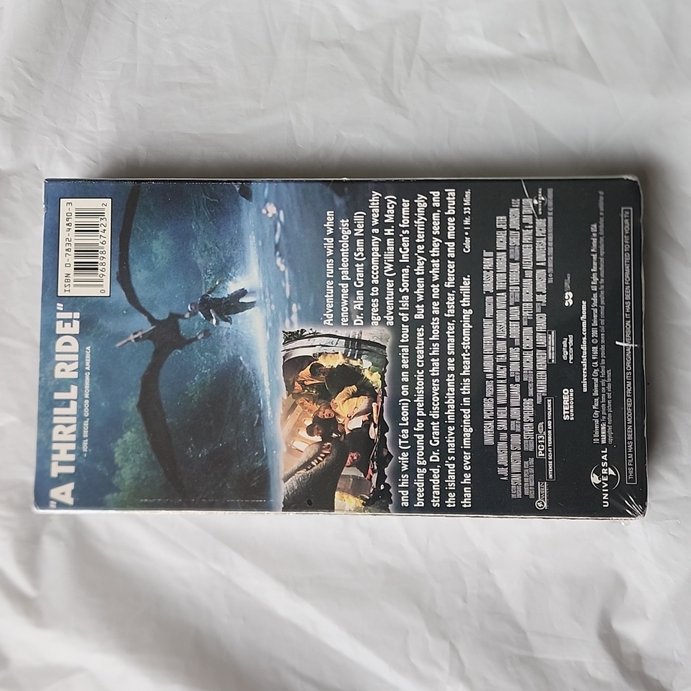 Jurassic Park - Previously Viewed VHS Tape - Picture 2 of 2